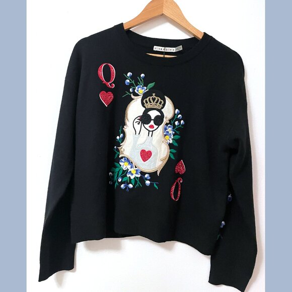 Alice + Olivia | Gleeson Embellished Pullover - Picture 6 of 12